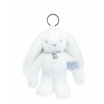 Breloc accesoriu Doudou iepuras 18 cm alb