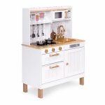 Bucatarie mare din lemn pentru copii cu accesorii 70 x 30 x 93.5 cm Ecotoys 7275