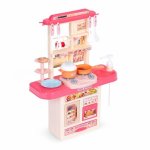 Bucatarie pentru copii cu sunete si accesorii Ecotoys 65T-2 Roz