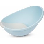 Cadita pentru bebelusi cu forma ergonomica,suprafata antiderapanta si protectie spate Little Mom Egg Blue