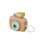 Camera foto din lemn cu caleidoscop Pink