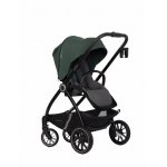 Carucior pentru nou nascut Euro-Cart Crox, cu cadrul de aluminiu, pliere compacta, scaun reversibil, cu 3 nivele de ajustare a spatarului, capotina si husa de picioruse, roti cu suspensii, pana la 22 kg, Jungle