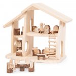 Casuta de papusi cu mobilier Woodlands Guidecraft