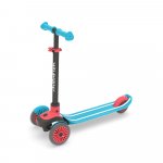 Trotineta pentru copii Chillafish Scotti Blue cu ghidon reglabil, roti ABEC-5, greutate admisa 50 kg