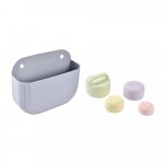 Cos silicon Beaba cu jucarii de baie Pebble