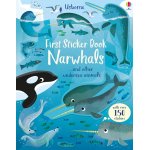 Carte pentru copii Usborne First Sticker Book Narwhals cu stickere