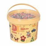 Galeata cu 10000 margele de calcat Hama midi mix de 52 culori