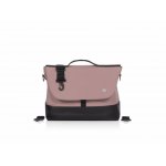 Geanta multifunctionala pentru mamici, Euro Cart, compatibila carucioarelor Corso si Crox, cu un compartiment si buzunare, impermeabila si complet rigida, dimensiune 44 x 27 x 14 cm, Rose