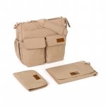 Geanta pentru mamici Jane Sesame cu 2 buzunare exterioare, multiple compartimente, saltea de infasat inclusa, 44 x 34 cm