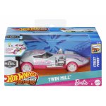 Masinuta metalica Hot Wheels Barbie twin mill street power cu sistem pull back scara 1:43