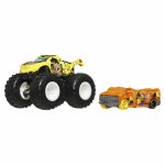 Masinuta metalica Hot Wheels Monster Truck si Totaled