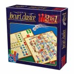 Joc de societate 2 n 1 clasic Ludo si Sus-jos