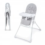 Scaun de masa pentru copii Kinderkraft Binci Light Grey