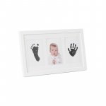 Kit rama foto tripla Jane White cu cerneala pentru manuta si piciorus, Non-toxic