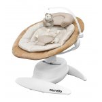 Leagan electric rotativ 360 cu melodii, sunete si inclinare reglabila Carrello Mio Linen Beige