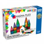 Set magnetic Magna Tiles Clear Colors 100 piese