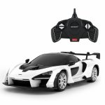 Masinuta cu telecomanda McLaren senna alb scara 1:18