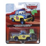 Masinuta metalica Disney Cars 3 personajul Dexter Hoover cu steag verde