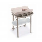 Masa de baie cu saltea de infasat Aqua Spa cadita anatomica bej
