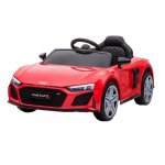 Masinuta electrica copii pentruy Audi R8 Red cu licenta,Acumulator 12V 78W,Scaun din piele si Roti EVA, Bluetooth, Display, Usi cu deschidere, Muzica,USB, Lumini LED, Oglinzi retrovizoare, Pornire la buton,Sarcina maxima 30