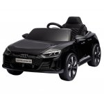 Masinuta electrica pentru copii Audi E-tron GT Black 70W cu licenta, Oglinzi retrovizoare, Roti din spuma Eva,Lumini LED,Centura de siguranta,Sistem troller pentru tractare,Mufa MP3,slot USB,Card microSD,Bluetooth