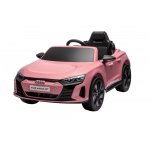 Masinuta electrica pentru copii Audi E-tron GT Pink 70W cu licenta, Oglinzi retrovizoare, Roti din spuma Eva,Lumini LED,Centura de siguranta,Sistem troller pentru tractare,Mufa MP3,slot USB,Card microSD,Bluetooth