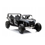 Masinuta electrica pentru copii Buggy A033 4x4 White, cu 4 motoare 150W fiecare, baterie 2x24V10Ah, roti din EVA, cu faruri si stopuri functionale, sistem audio integrat cu USB, MP3 AUX si radio FM, pana la 11 km/h