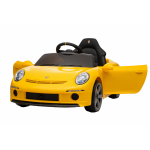 Masinuta electrica pentru copii Porsche RUF GT Yellow cu licenta ,Telecomanda parinti 2,4G,2 motoare x 45w,Acumulator 12V4.5Ah,Roti EVA,Scaun din piele,2 Viteze,Sistem troller,MP3,USB,Bluetooth,Usi cu deschidere,Suspensii