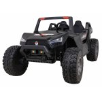 Masinuta electrica pentru copii Buggy Clash 4x4 Black, 4 motoare de 45W, 2 baterii de 12V/7Ah, Telecomanda 2,4 GHz, roti EVA cu suspensii, sistem audio complet MP3, USB, Bluetooth, Radio FM