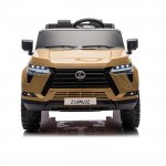 Masinuta electrica pentru copii cu licenta Lexus GX550 Champagne 4x4 cu telecomanda 2.4G,Acumulator 24V7Ah,Roti EVA,Scaun din piele,4 Motoare x 55W,Oglinzi retrovizoare,Lumini LED,Afisaj baterie,Centura de siguranta