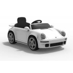 Masinuta electrica pentru copii cu licenta Porsche RUF CTR Alb Echipare Premium,Telecomanda 2,4G,2 motoarex45w,Roti EVA,Scaun din piele,Suspensii,Sistem troller,Bluetooth,Display baterie,Usi cu deschidere,Lumini LED,Muzica