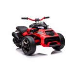 Motocicleta electrica pentru copii Nichiduta Spider Red cu roti EVA,Acumulator 12V, Lumini LED, Pornire la buton,Sezut ergonomic, Manere antiderapante, Display cu afisaj baterie, Greutate admisa 30 kg