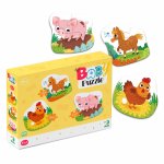 Puzzle 3 in 1 O zi la ferma Dodo