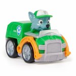 Vehicul Patrula Catelusilor Pup Squad Racers cu figurina Rocky
