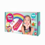 Set creativ Gherghef pentru impletit cu 800 elastice si 15 accesorii Plexi Flexi