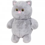 Jucarie de plus pisica gri 35 cm