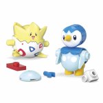 Set constructie Pokemon Mega doua bile Togepi si Piplup 41 piese