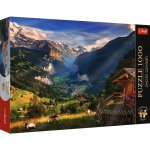Puzzle Trefl premium plus photo Odyssey Valea Lauterbrunnen Elvetia 1000 piese