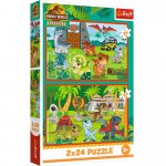 Puzzle Trefl Jurassic World universul Jurassic Parck 2x24 piese