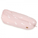 Perna pentru gravide si alaptare cu husa detasabila din bumbac 190 cm Pink Polaris