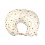 Perna pentru gravide si alaptare cu husa detasabila din bumbac si umplutura antialergica BabySoft Comori din natura Amy