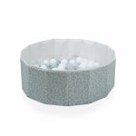 Piscina uscata pliabila cu 100 bile albe BabyJem Verde 30x83 cm