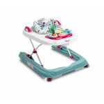 Premergator 2in1 pentru copii Toyz Surf Blossom, Roti pivotante, Model pliabil, Scaun reglabil pe inaltime, Spatar inalt, Husa detasabila, Opritoare din cauciuc,Panou cu jucarii interactive detasabil,de la 6 luni pana la 12kg