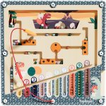 Puzzle labirint Cursa dinozaurului