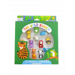 Set 12 radiere tip puzzle Animale salbatice