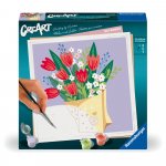 Pictura pe numere CreArt buchet de lalele