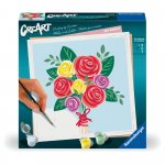 Pictura pe numere CreArt buchet de trandafiri