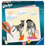 Pictura pe numere CreArt zebre