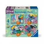 Puzzle Ravensburger Disney Stitch 4 buc in cutie 12, 16, 20, 24 piese