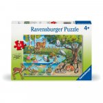 Puzzle Ravensburger animale deasupra si sub apa 60 piese
